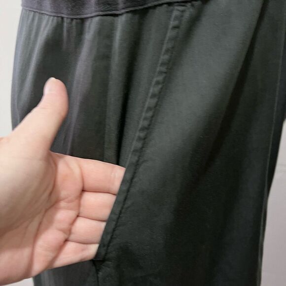 Lucy Gray Collared Short Sleeve Utility Button Down Cinched Waist Dress Large - Picture 6 of 10